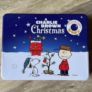 Collectible Charlie Brown/Peanuts Music and Lights Cookie Tin